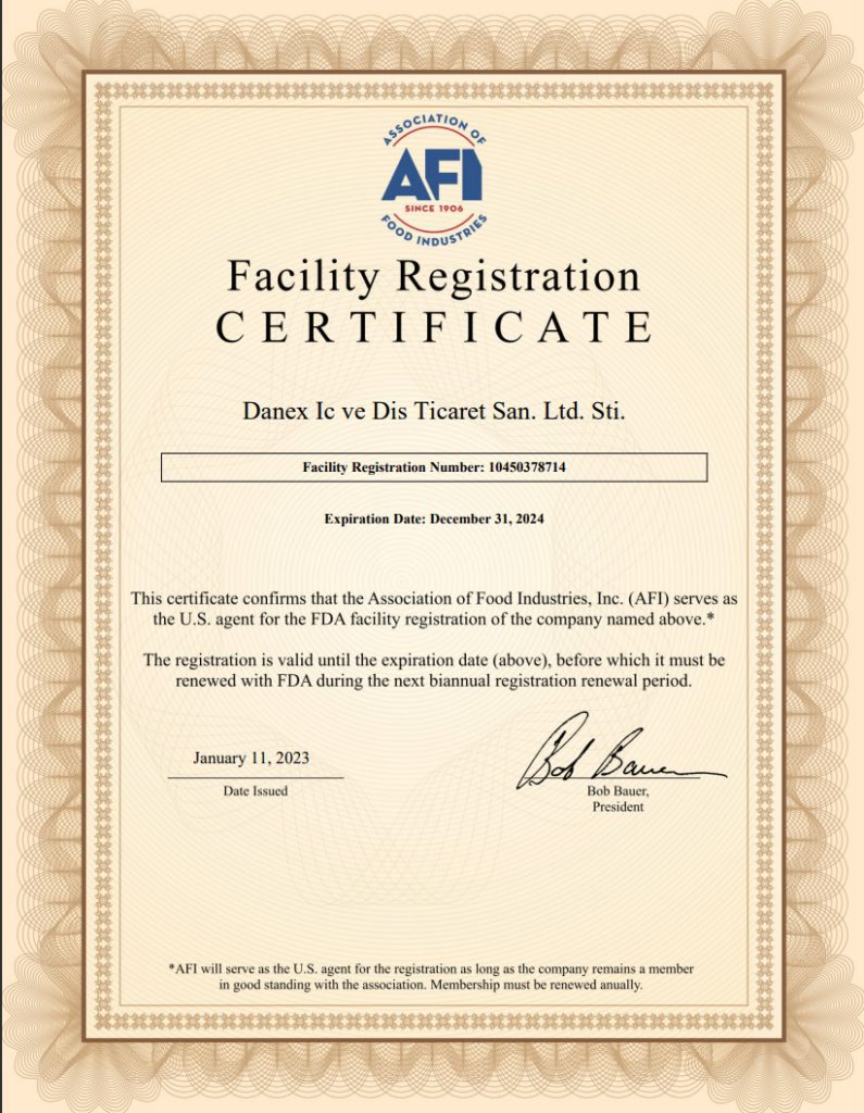 Denex_AFI_Certificate